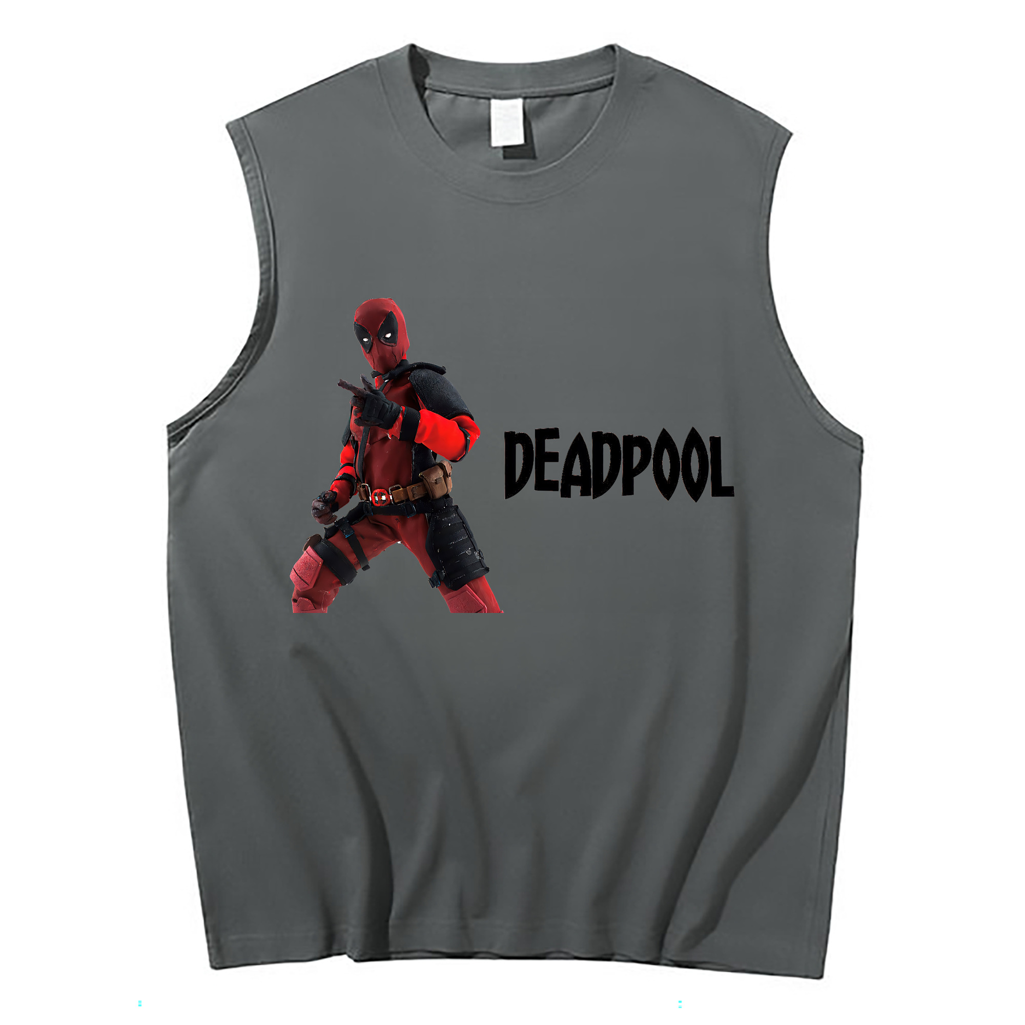 （画像用） Deadpool デッドプール コットン100％タンクトップ（フロントプリント）